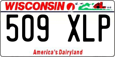 WI license plate 509XLP