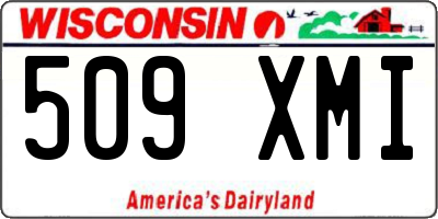 WI license plate 509XMI