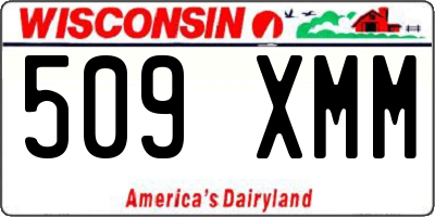 WI license plate 509XMM