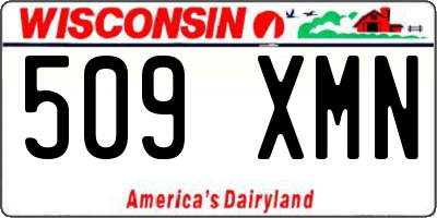 WI license plate 509XMN