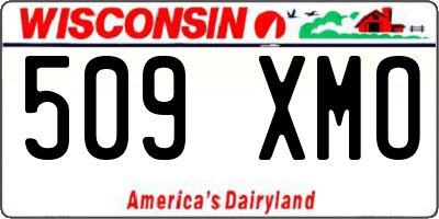 WI license plate 509XMO