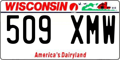 WI license plate 509XMW
