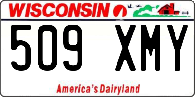 WI license plate 509XMY