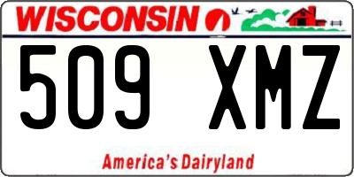 WI license plate 509XMZ