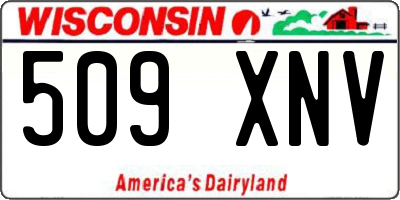 WI license plate 509XNV