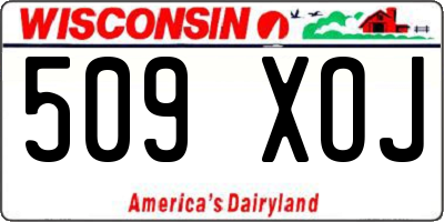 WI license plate 509XOJ