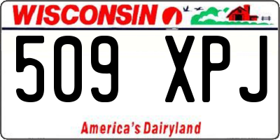 WI license plate 509XPJ