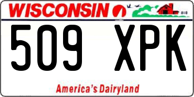 WI license plate 509XPK