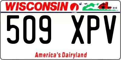 WI license plate 509XPV