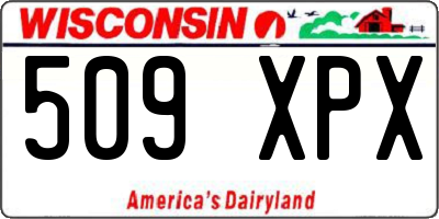 WI license plate 509XPX