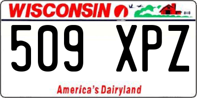WI license plate 509XPZ