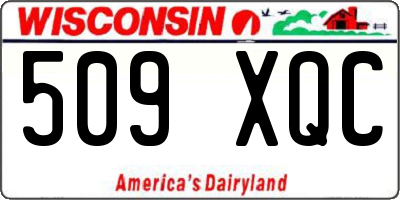 WI license plate 509XQC
