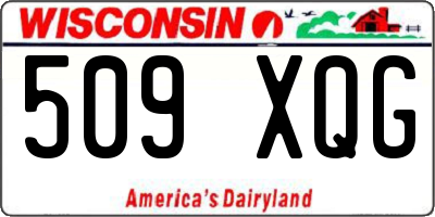 WI license plate 509XQG