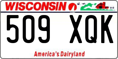 WI license plate 509XQK