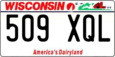 WI license plate 509XQL