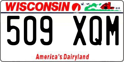 WI license plate 509XQM
