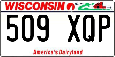 WI license plate 509XQP