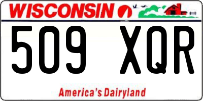 WI license plate 509XQR