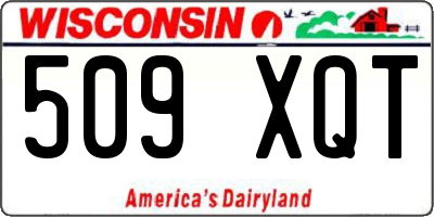 WI license plate 509XQT