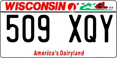 WI license plate 509XQY