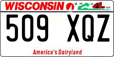 WI license plate 509XQZ