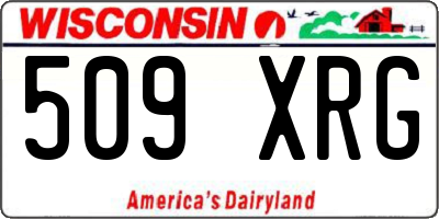 WI license plate 509XRG