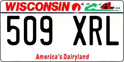 WI license plate 509XRL