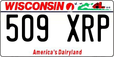 WI license plate 509XRP