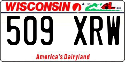WI license plate 509XRW