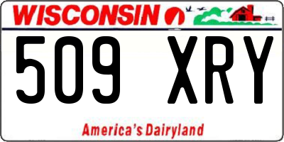 WI license plate 509XRY