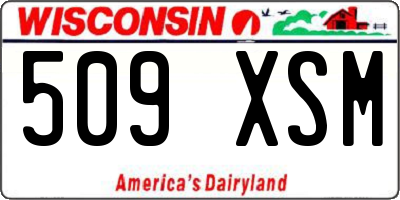 WI license plate 509XSM
