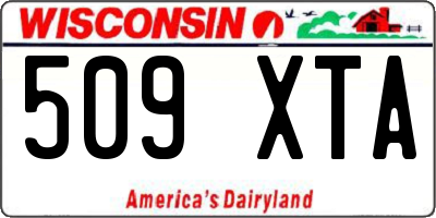WI license plate 509XTA