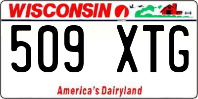 WI license plate 509XTG