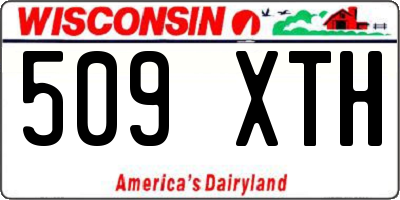 WI license plate 509XTH