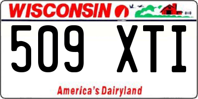 WI license plate 509XTI