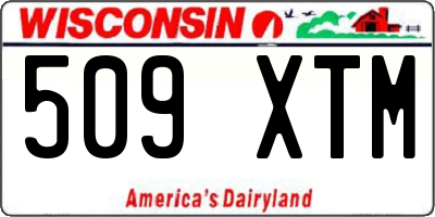 WI license plate 509XTM