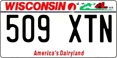 WI license plate 509XTN