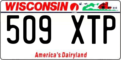 WI license plate 509XTP