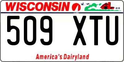 WI license plate 509XTU