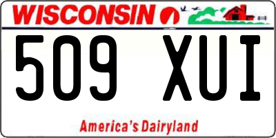 WI license plate 509XUI