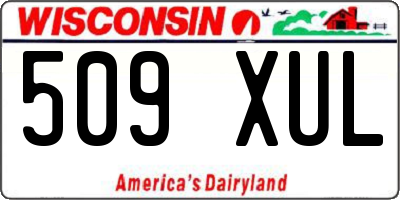 WI license plate 509XUL