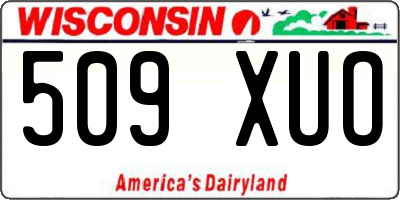 WI license plate 509XUO