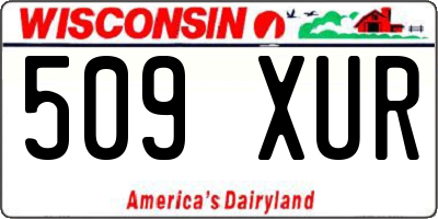 WI license plate 509XUR