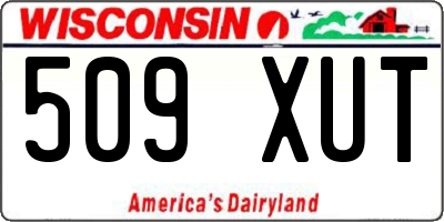 WI license plate 509XUT