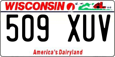 WI license plate 509XUV