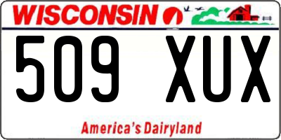 WI license plate 509XUX