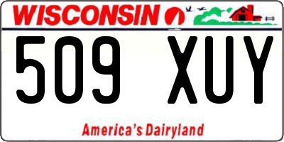 WI license plate 509XUY