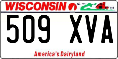 WI license plate 509XVA