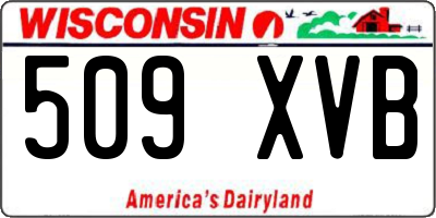 WI license plate 509XVB