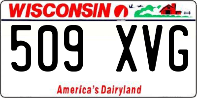 WI license plate 509XVG